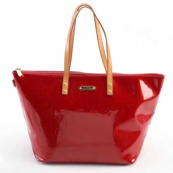 Louis Vuitton Bellevue GM Tote Bag in Pomme D’amour Vernis and Vachetta Leather! - Picture 2 of 10